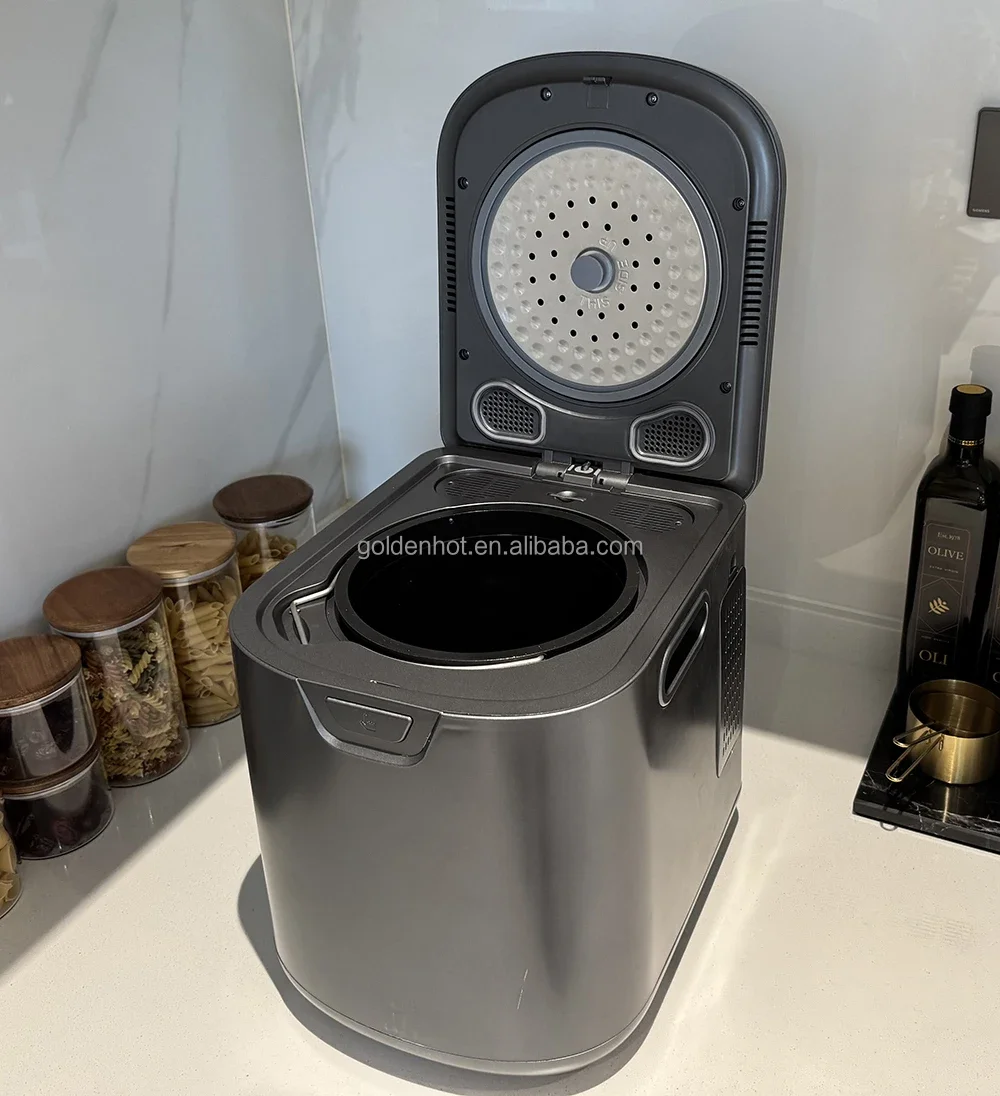 Factory Direct Supply Eco-Friendly Indoor Electronic Composter Food  Recycling Machine Composting with Two Activated Carbon Box 6