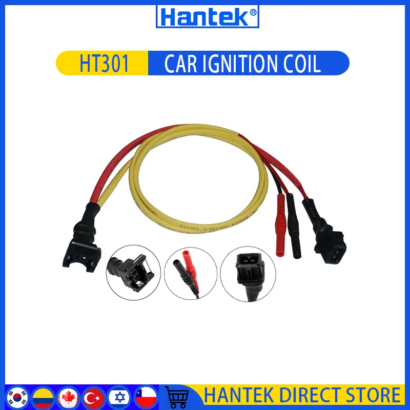 Hantek HT301 Automotive Oscilloscope Test Accessory GM Ignition Coil Auto Diagnostic Oscilloscope 2 Pin Sensor Aanana Connector