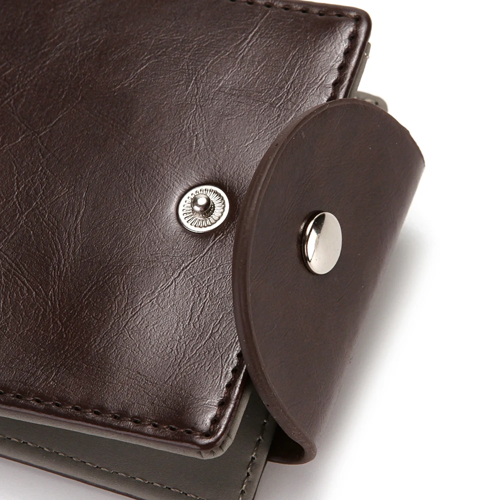 Men's Slim Wallet Money Clip Coin Holder Minimalist Cash Clip Leather Purse for Men Luxury Brand Designer Male Card Wallet Hasp synthetic leather wallet credit card holder metal money clip leather coin purse id card holder