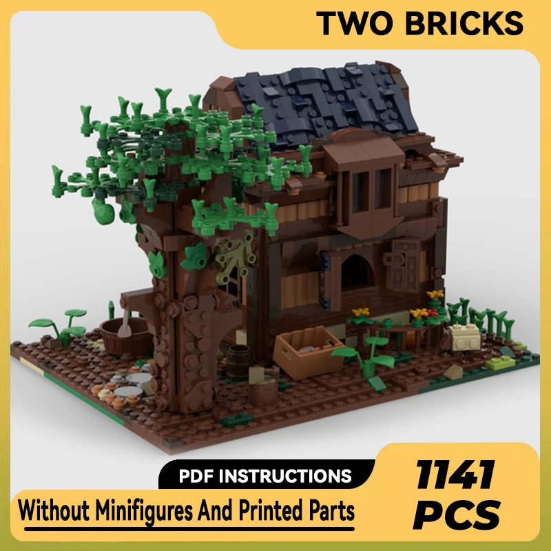 

Moc Building Blocks Street View Model Medieval House Technical Bricks DIY Assembly Construction Toys For Childr Holiday Gifts