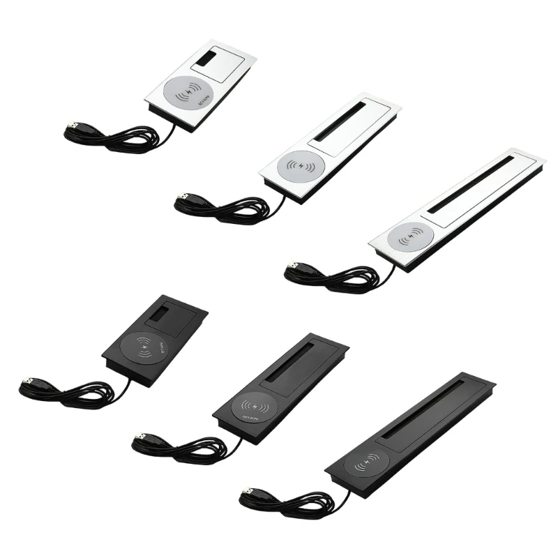 

50JC Desktop Cable Management Box Aluminum Alloy Cable Organizers Wireless 200mm Cable Organizers Wire Management Box