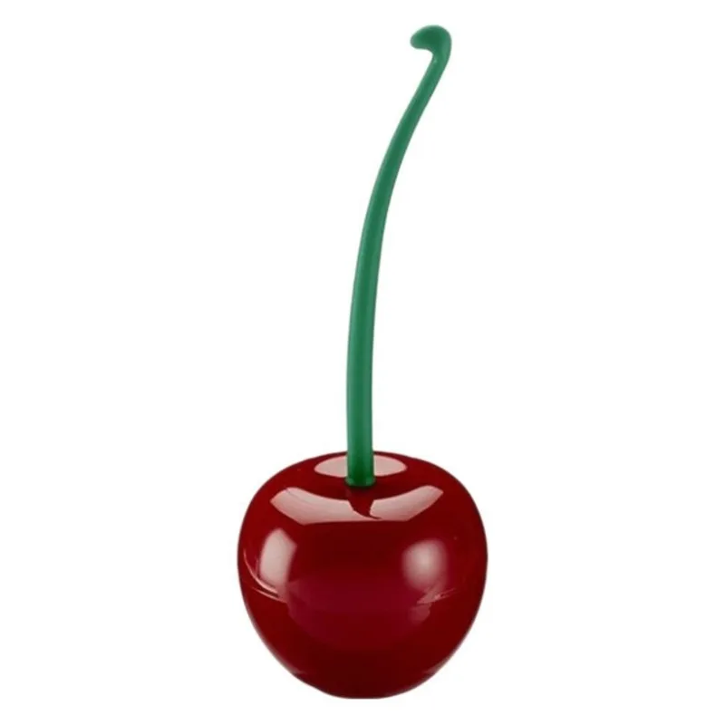 Cherry Toilet Brush & Holder Set Long Handle Bathroom Brush 1 1 Holder