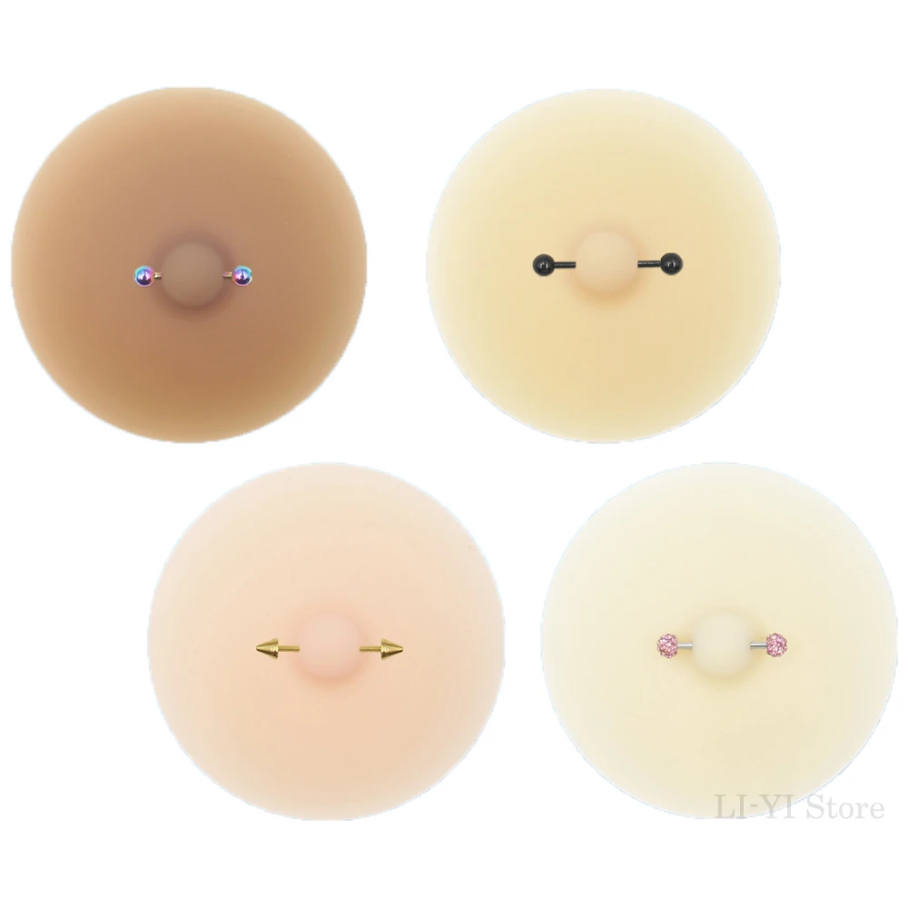 Sexy Self-adhesive Silicone Nipple Cover Breast Petals Reusable False Nipple Breast Chest Paste Sticker with stud silicone breast patch,silicone nipple cover,breast nipple covers,breast sticker