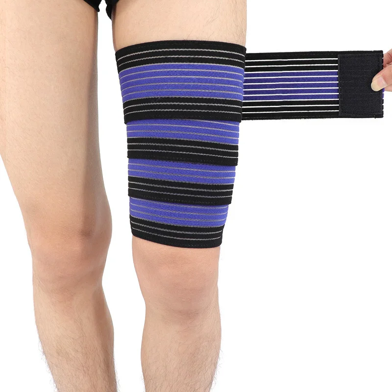 1 Pcs Nylon Thigh Sleeve Bike Leg Calf Warmers Adjustable Elastic Bandage Compression Leggings Tom's Hug Professional Protector