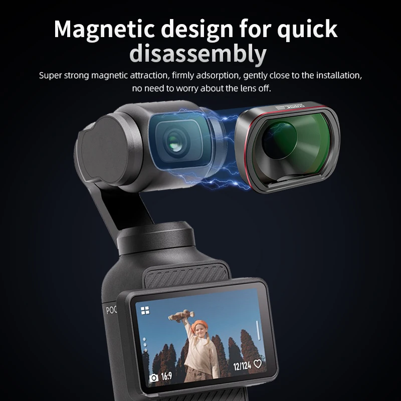 STARTRC 포토 10X 매크로 필터 DJI 오즈모 포켓 4 3 카메라 렌즈 액세서리