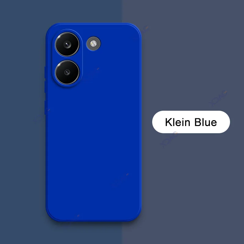 Minimalist Design Liquid Silicone Case with Camera Protection and Straight Edges