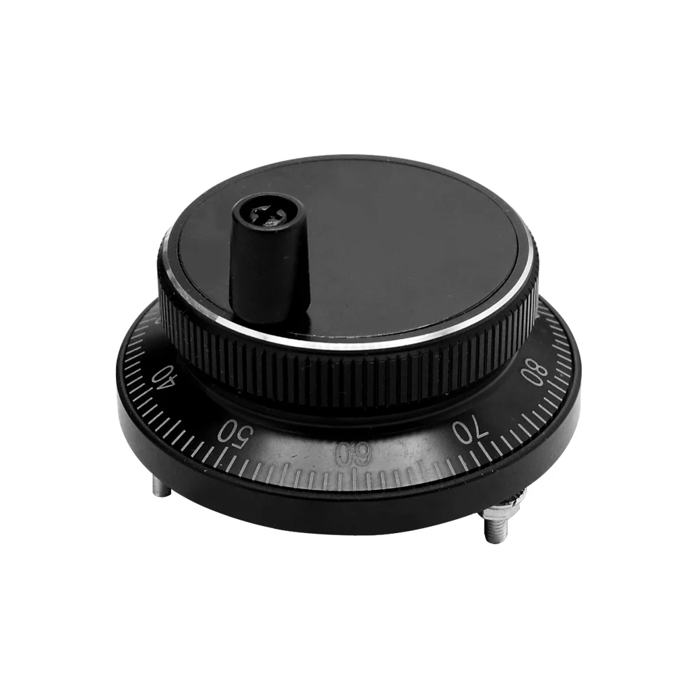 HLTNC CNC Pulser Handwheel 5V-24V 60mm 25 100PPR Manual Pulse Generator Hand wheel Machine Rotary Encoder Electronic 4pins 6pins cnc handwheel