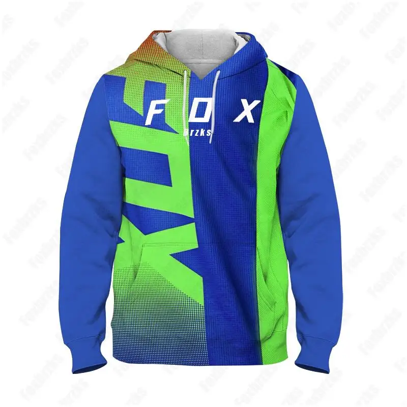 

Foxbrzks Hot Selling 3D Printed New Fashionable men's Hoodie Daily Street Hoodie Motorcycle Neutral hip-hop Sportswear