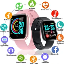 

D20 Sport Smart Watches for Man Woman Gift Digital Smartwatch Fitness Tracker wristwatch Bracelet Blood Pressure Android ios Y68