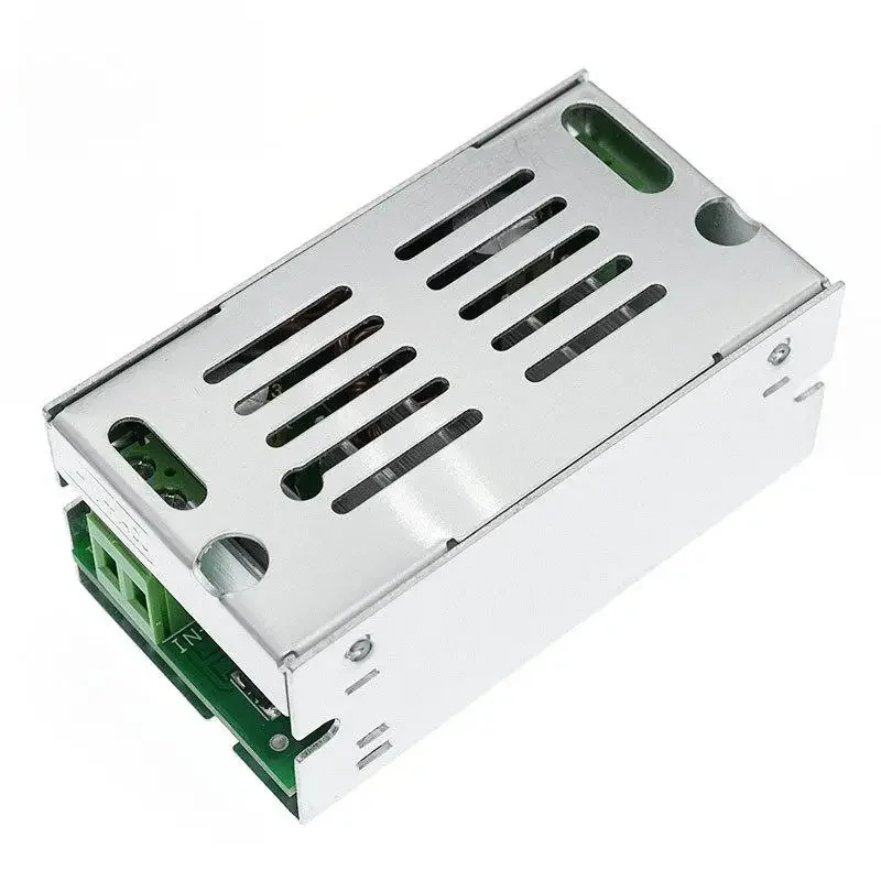 1Pcs 6V-55V 10A 스텝 업 전압 충전기 전원 공급 장치 모듈(알루미늄 쉘 케이스 박스 포함) 200W 최대 DC-DC 부스트 컨버터