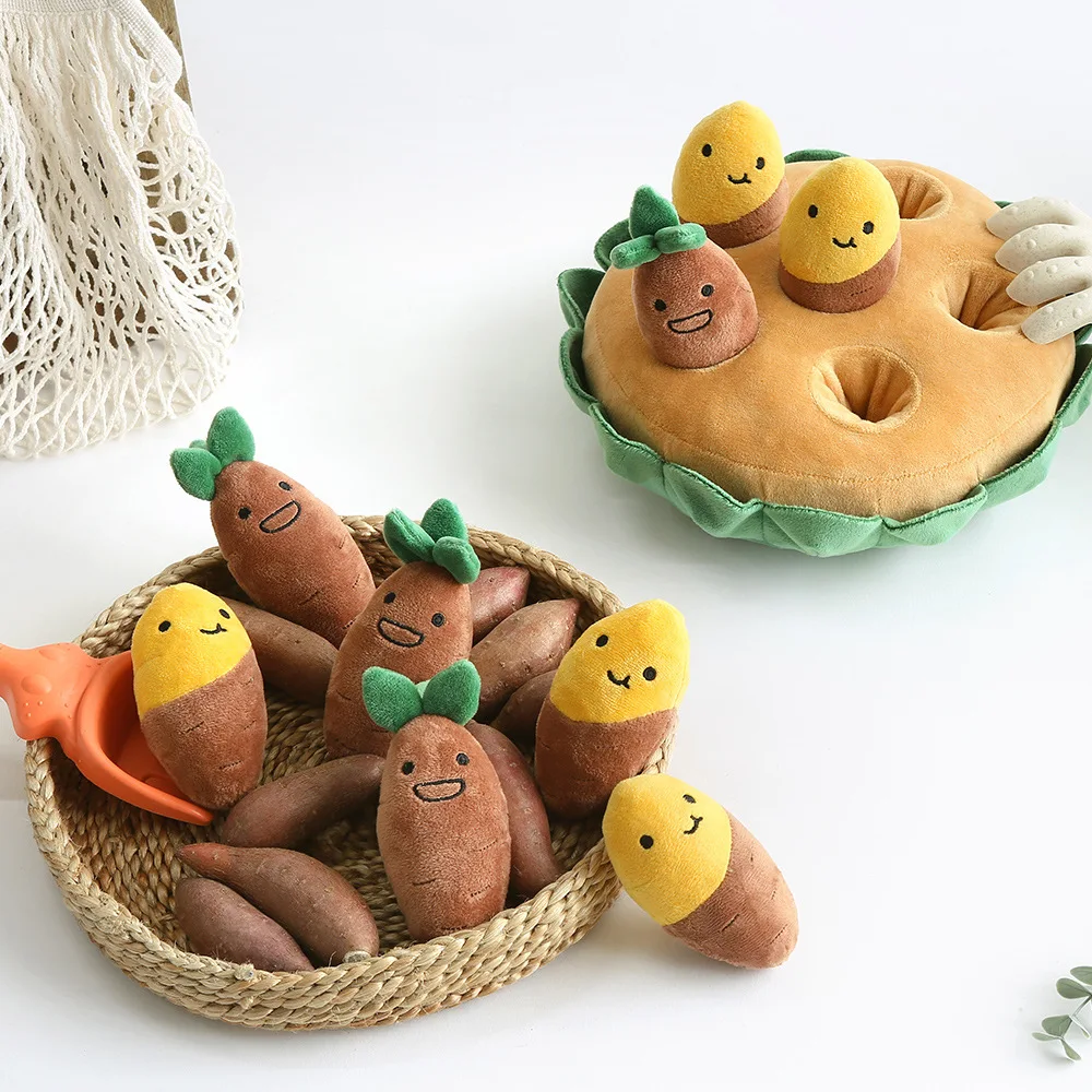 Забавная игрушка для собак набор сладкого картофеля и скрытая домашних животных