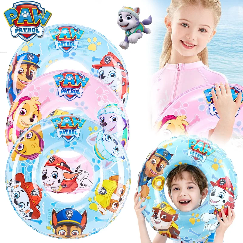 Paw Patrol Skye Chase Kids Swimming Float Gonfiabile Infant Floating Swim Ring Circle Bathing Summer Air Supply Pump Underarm
