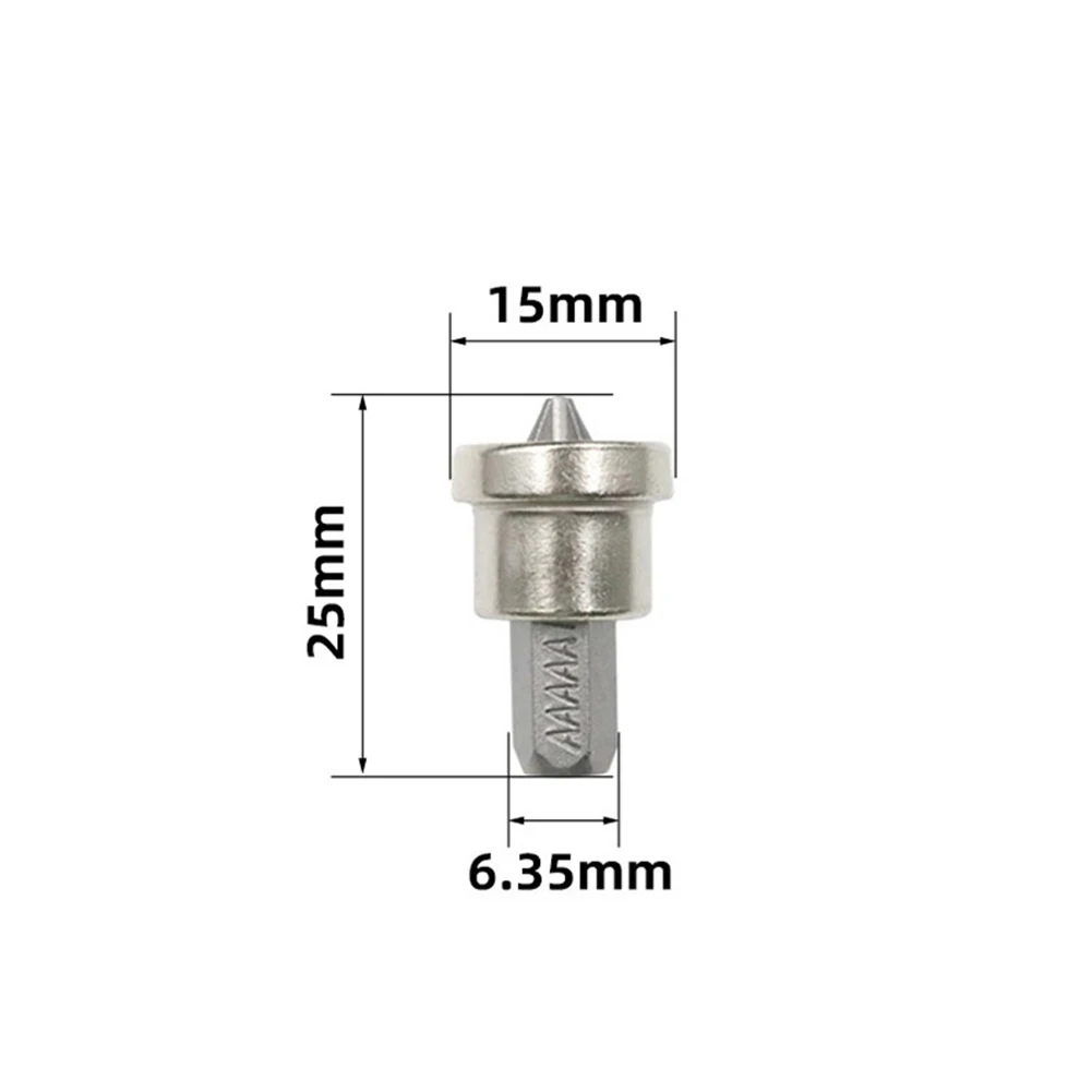 3pcs Magnetic Positioning Screwdriver Bits Head Woodworking Screw Hex Shank Positioning Bit Batch Head For Gypsum Board 25/50MM