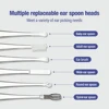1 Set Baby Ear Cleaner Ear Wax Removal Tool Flashlight Earpick Ear Cleaning Earwax Remover Luminous Ear Curette Light Spoon 4