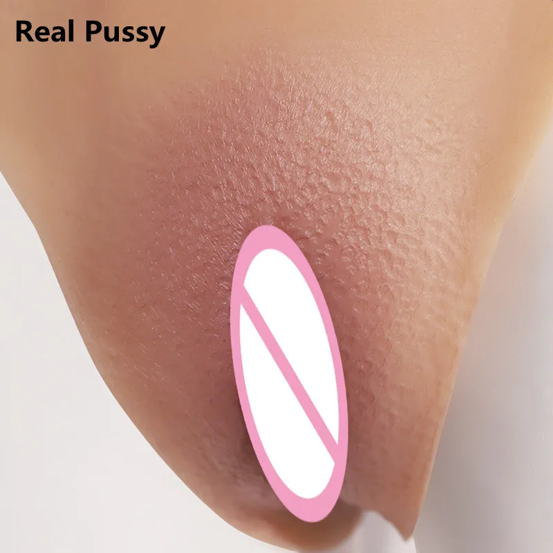 Crossdressing Sissy Silicone Vagina Panty Fake Breast Form Realistic Pussy Shemale Transgender Tits Drag Queens Bodysuit Chest
