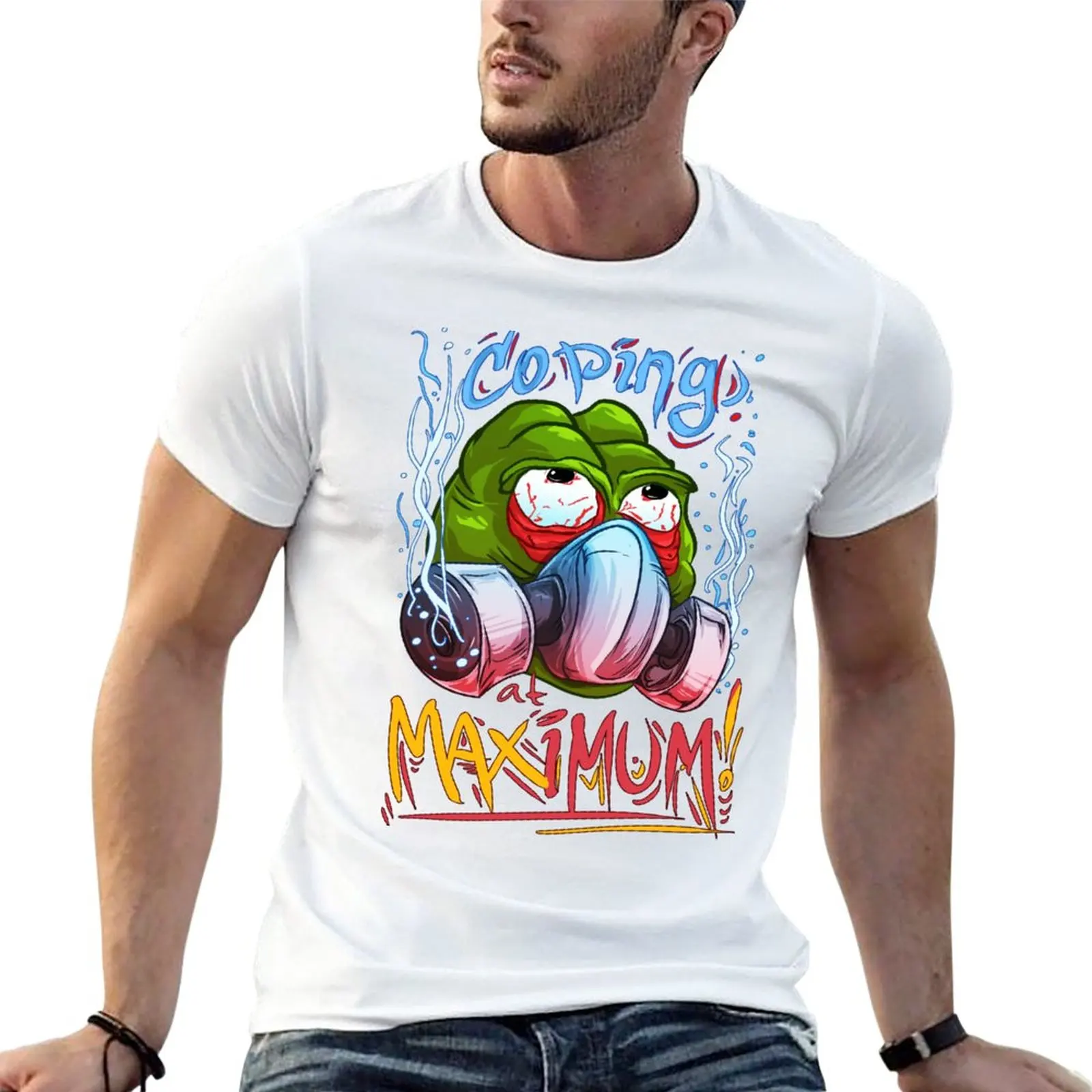 

New Coping at MAXimum! White T-Shirt custom t shirts design your own aesthetic clothes summer clothes Tee shirt mens t shirts