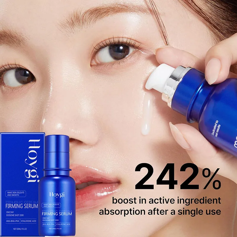 Facial Serum Facial Essence Blue Microneedle Shrink Pores Whitening Lifting Firm Fine Line Moisturise Melanin Remove Skin Care Product