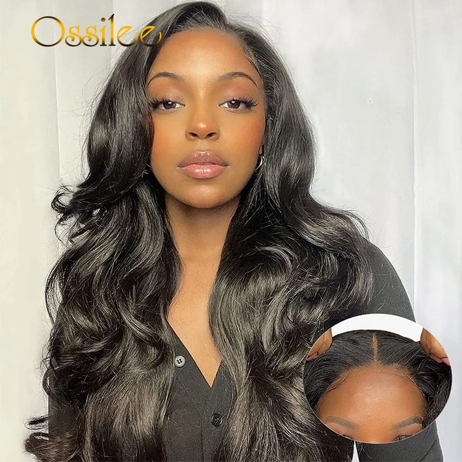 4x4 5x5 Wear And Go Glueless Human Hair Wig Body Wave Pre Cut Lace
