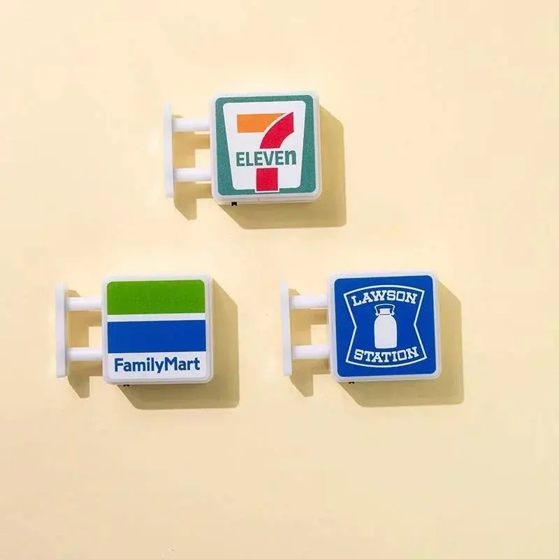 Mini Magnetic Fridge Stickers Convenience Store Light Signs Home Decor