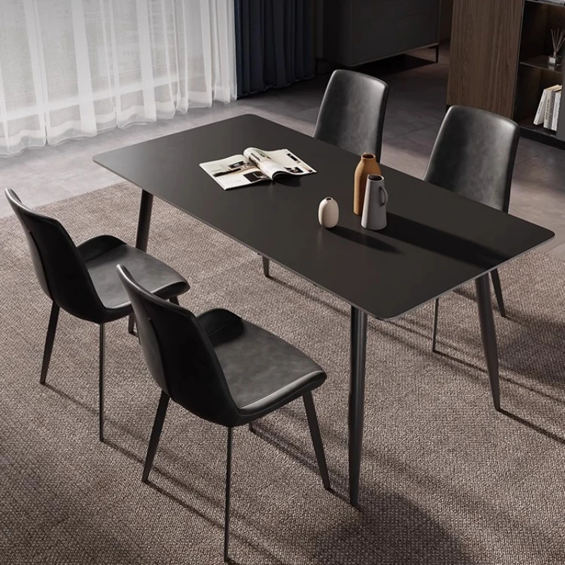 

Nordic Fashion Dining Room Sets Minimalist Black Balcony Study Restaurant Sets Reading Tiny House Mesas De Jantar Furnitures