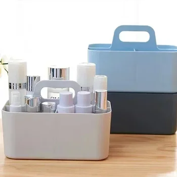 La scatola dell'organizzatore da tavolo può sovrapposta Divisione dei cosmetici Scatola di immagazzinaggio della scatola dei cosmetici Scatola di immagazzinaggio portatile del tavolo della camera da letto