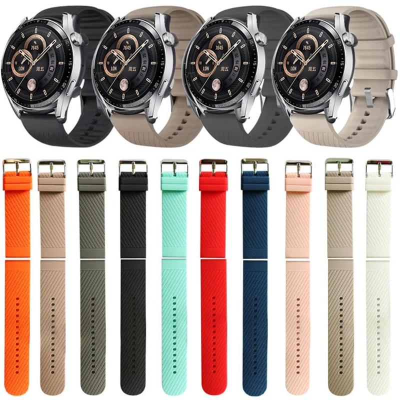 

22mm Sport Silicone Strap For Dizo Watch D R Talk/ Watch2 Sports Watchbands for Oneplus Watch Strap for One Plus watch Bracelet