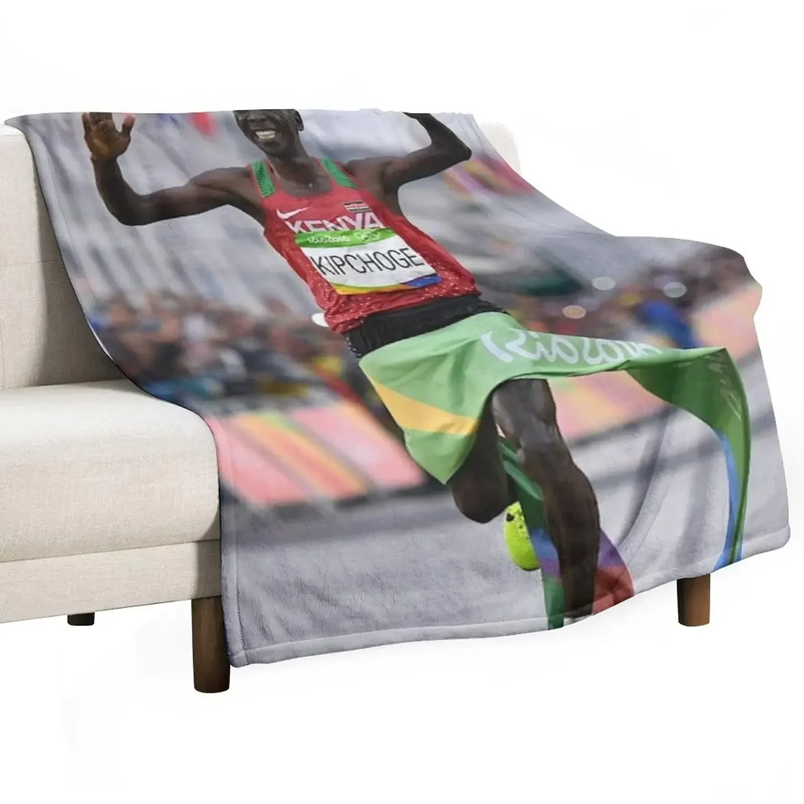 

Eliud Kipchoge #4 Throw Blanket Vintages Large Multi-Purpose Custom Blankets