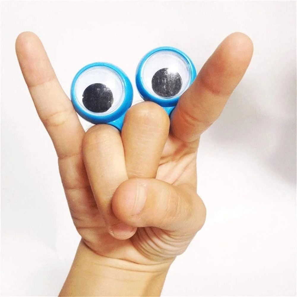 Eye Finger Puppets 30pcs for Kids Baby Party Favors Practical Jokes Games Funny Children Gifts childrens toys finger puppets