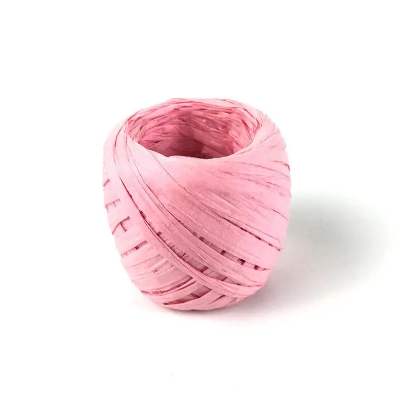 20M Raffia Ribbon Paper Rope Natural Lace Straw Film Roll For DIY Gift  Packaging Scrapbooking Crafts Party Decorations Supplies