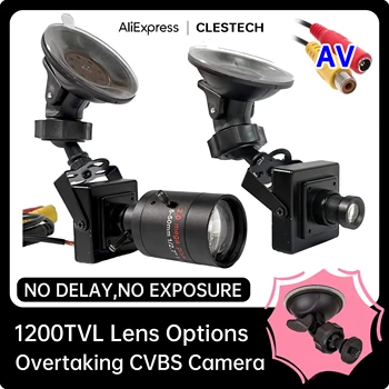 RU Car Specific 4X 10X Focus Blind Spot Assist HD 1200tvl Mini Metal Overtaking Camera Right-Hand Drive Car Suction Cup Cvbs Set 1