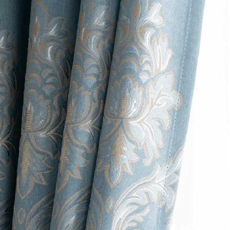 

2024 New Blackout Curtains Finished Custom Living Room Nordic Minimalist Bedroom Living Room Study Popular Curtains Jacquard