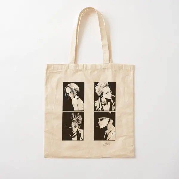 

Black Stones Cotton Canvas Bag Fashion Designer Shoulder Bag Women Shopper Travel Handbag Reusable Printed Grocery Unisex
