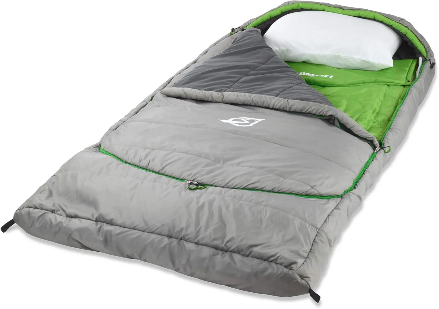Sleeping Bag for Adults-Adjustable Layers for 3-4 Season use-Integrated Cotton Sheet