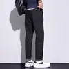 Elastic High Street Casual Men Jeans Autumn Winter Combination Straight Korean Chic All-match Solid Elastic Band Campus Pants 5