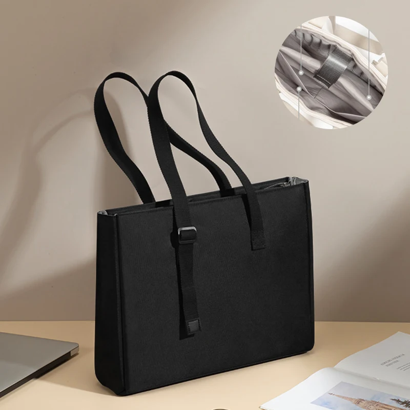 Bolsala do Portátil para Mulheres Negócios e Pasta do Escritório Bolsa de Trabalho Macbook Air 13.6 13 m2 Pro 14.2 Huawei Dell Xps hp 14 - Imagem 5