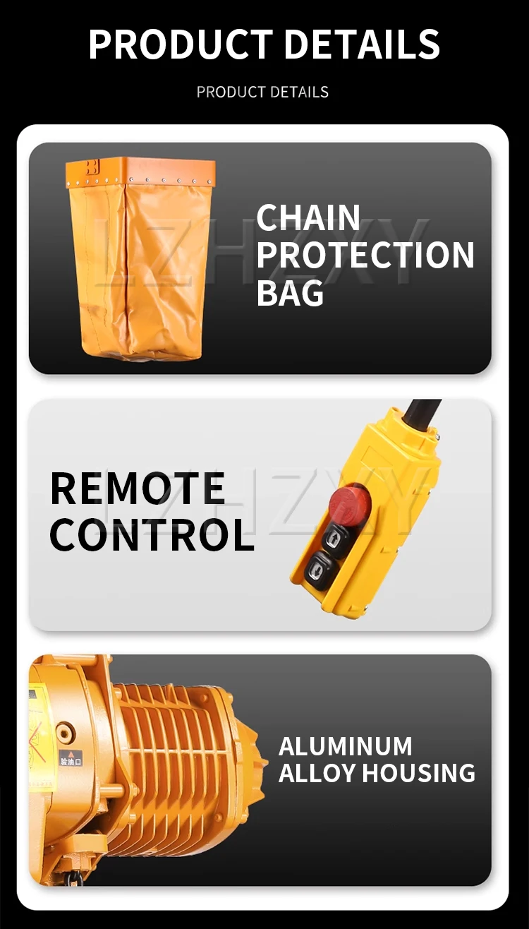 Electric chain hoist 1 ton 2 ton T-type chain crane crane 380V explosion-proof h