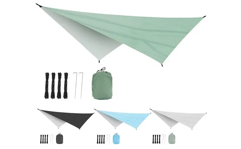 Telo Tenda Triangolo Sun Shelter Beach Shade Sail Ultralight Waterproof Outdoor Camping Parasole Garden Pool