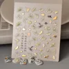 Ginkgo Leaf 5D Nail Stickers Nail Art Slider Nail Art Accessories Sticker 1