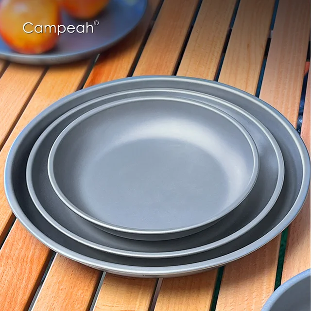 Titanium camping plate set Camping Equipment Cooking Camping Boutique