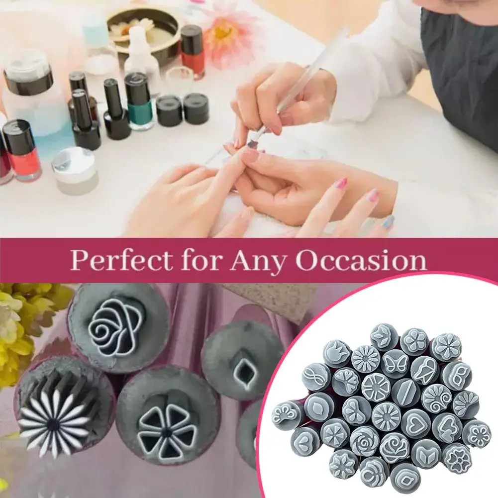 10/15/20/30PCS Nail Art Stamp Pen Kit Professional Tool Manicure Printing Doodle Nail Template Women DIY Stippling Design H5D6 2