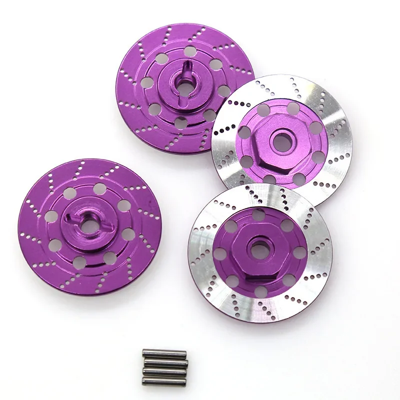 

4PCS Metal Brake Disc Wheel Rim Box Metal Hex Adapter 12Mm For 1/10 Sakura D4 On-Road Racing RC Car Parts