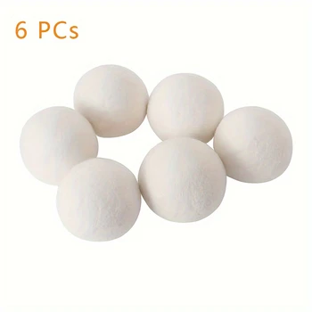 Wool Dryer Balls XL 6-Pack - Premium Natural Fabric Softener, Award-Winning, Reusable Laundry Balls for Dryer - Eliminates Dryer 1