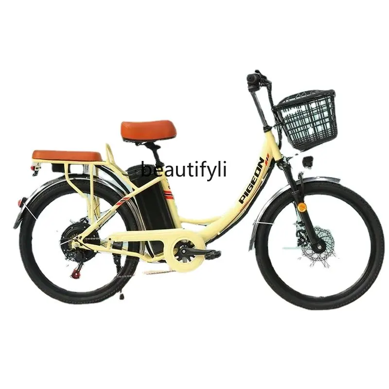 

zq New Lithium Electric Bicycle Adult Lightweight Variable Speed Relax Footrest Elderly Scooter Battery Car