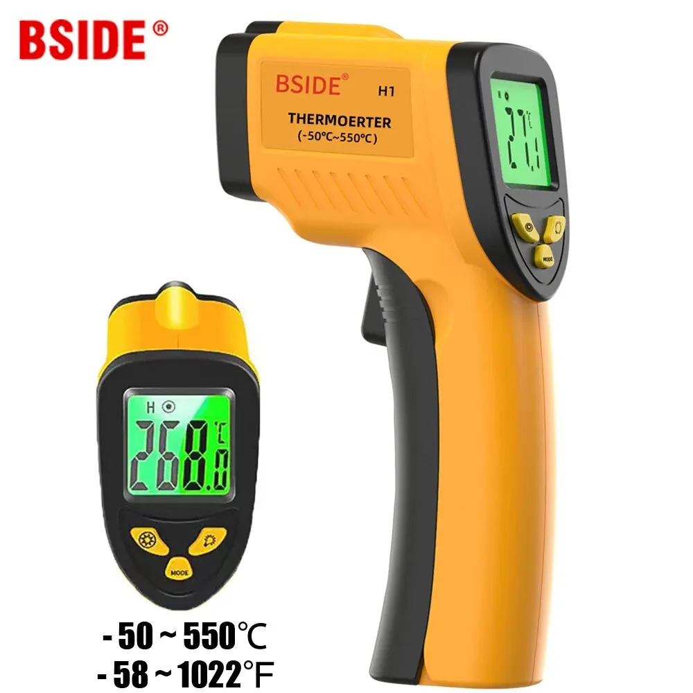 Digital Thermometer Infrared-50-550C Non-Contact Laser For Meat Milk BBQ Cooking