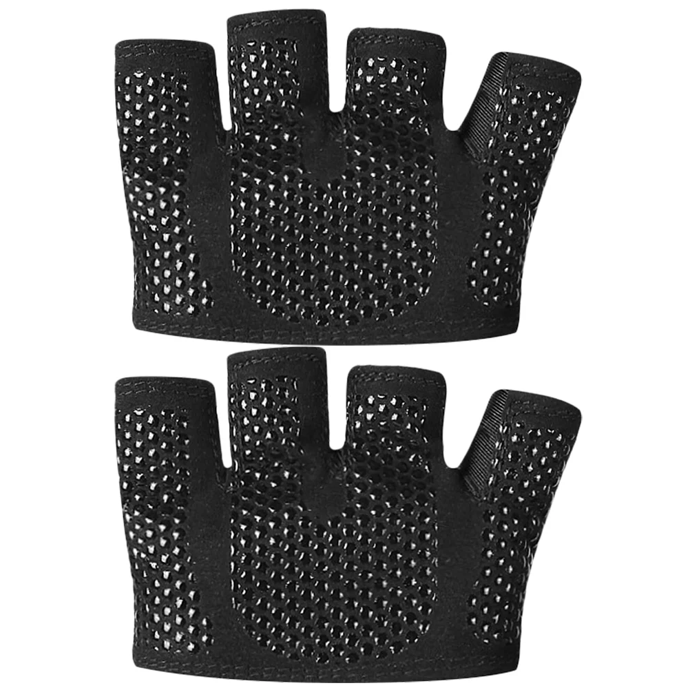 

Bowling Wristband Breathable Grip Exercise Gloves Travel Fitness Mens Short Sports Nylon Silica Gel Workout