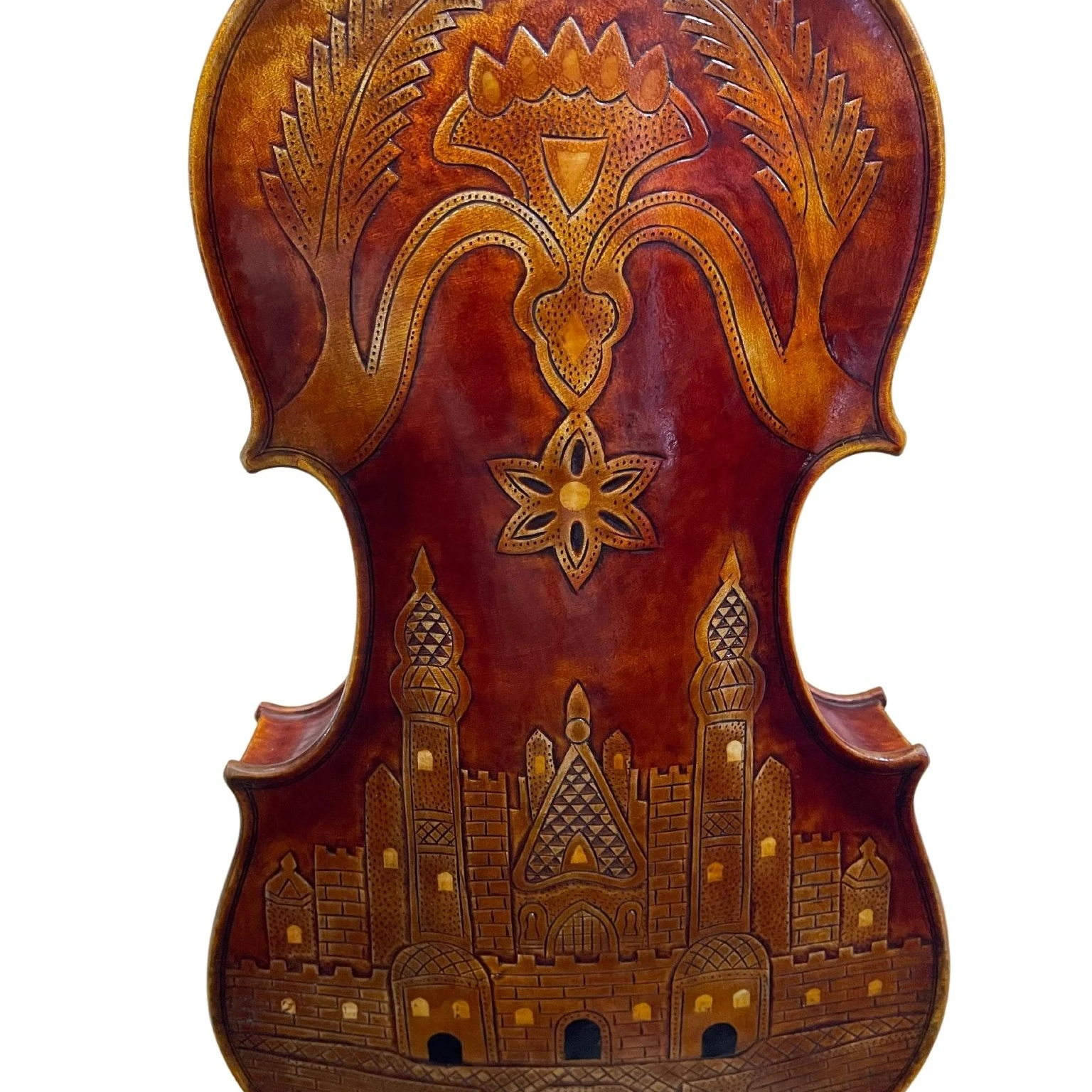 

Special Designed Nice Flamed Castle Red Brown 4/4 Handmade Violin