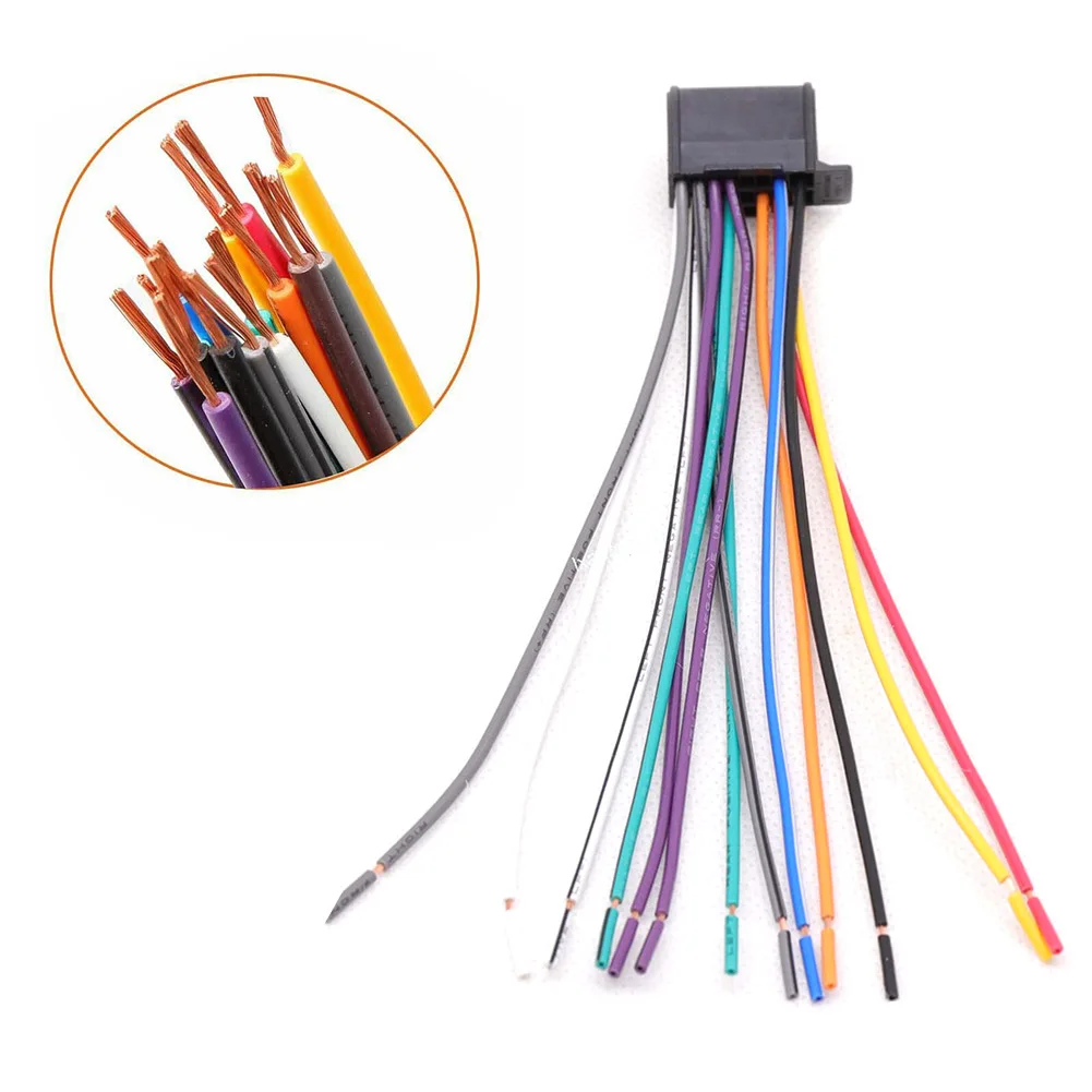 16-Pin Radio Plug Stereo Wiring Harness For 2010-Up For Pioneer DEH Model For DEH-1500 DEH-5 DEH-P25 DEH-P350 DEH-P5500MP DEH-P3