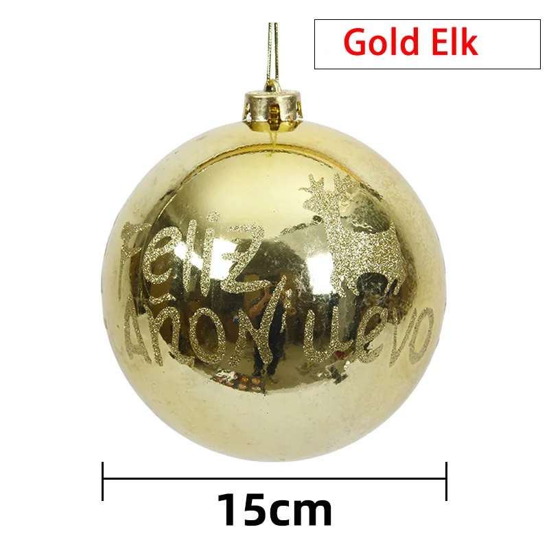1 bola decorativa navideña de 150 mm a 250 mm para árbol de Navidad, adorno colgante brillante para el hogar, bar, fiesta, boda, decoración navideña