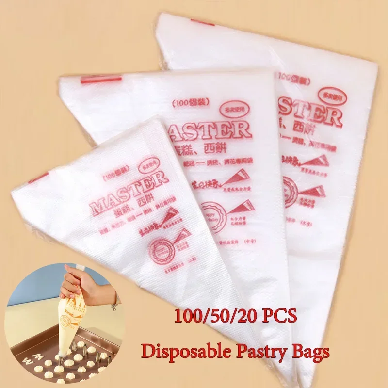 New SML20 50 100PCS Disposable Pastry Bags Confectionery Equipment Pastry And Bakery Accessories Reposteria Cake Tools For Cake 1