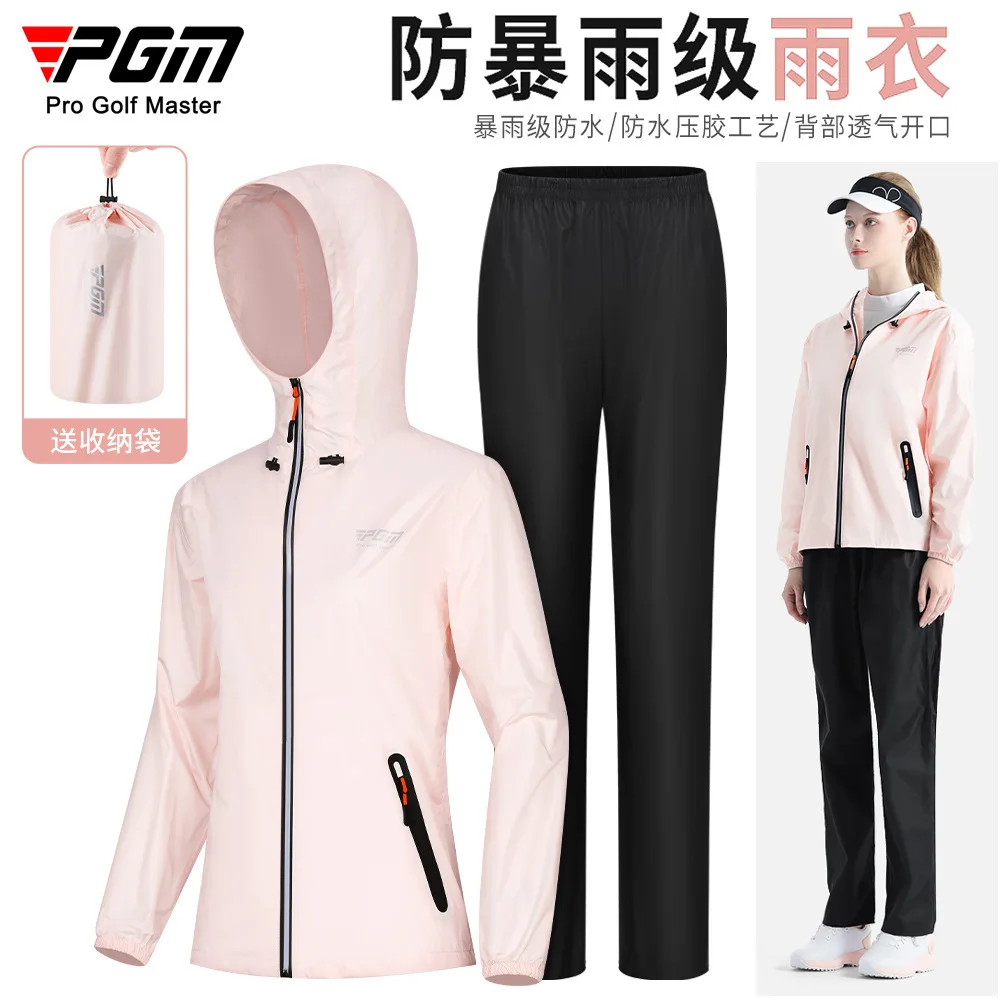 PGM Golf Raincoats for Men and Women Outdoor Windproof and Waterproof Raincoats Golf Raincoat Practicing Set